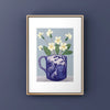 Primroses in Rabbit Cup Print