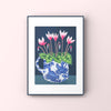 Cyclamen in Squirrel Cup Print