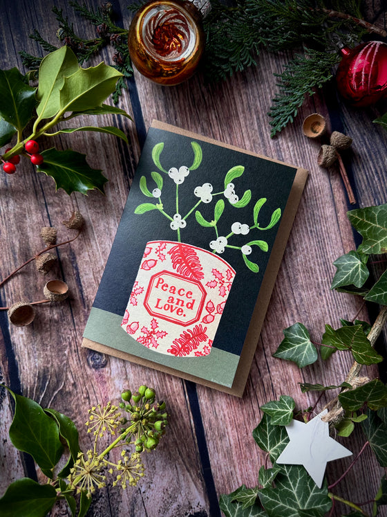 Mistletoe in Peace Cup Cards