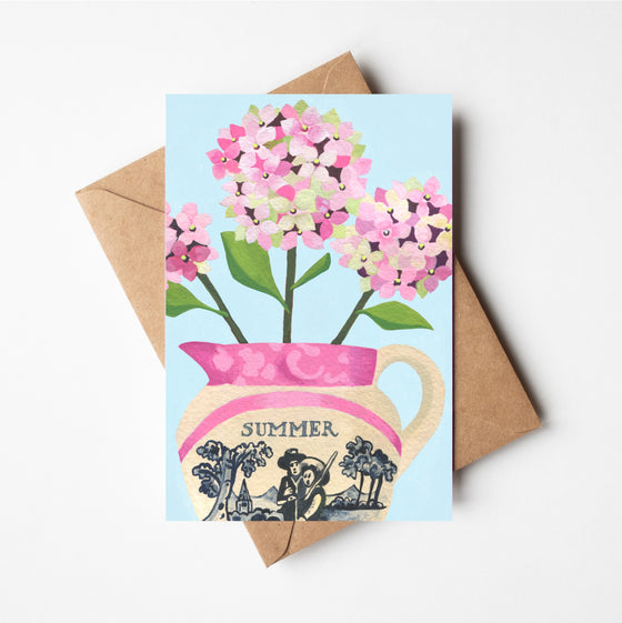 Hydrangeas in Summer Jug Cards