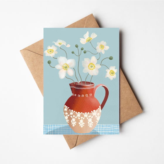 Anemones in Daisy Jug Cards
