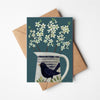 Blossom in Blackbird Jug Card