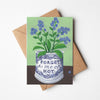 Forget-Me-Nots in Blue & White Cup Card