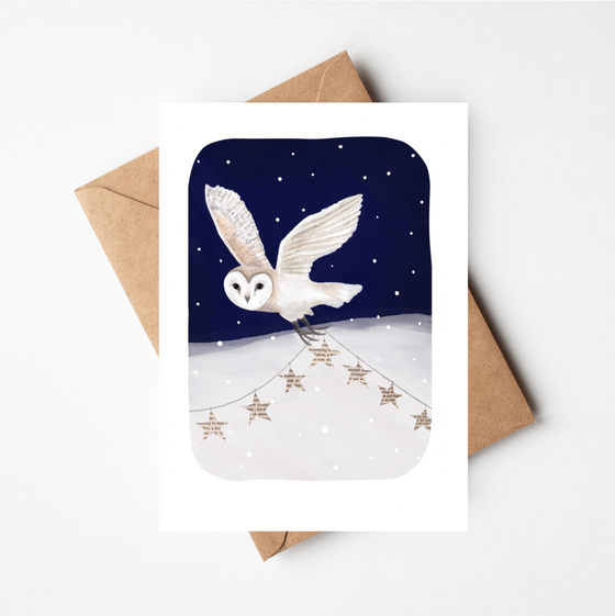 Owl's Christmas Stars Cards