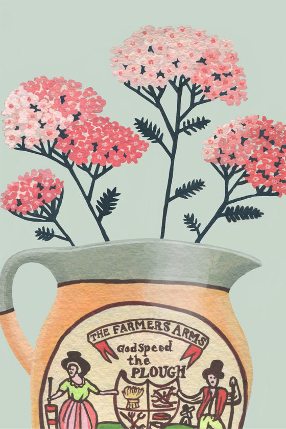 Yarrow in Harvest Jug Print