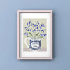 Bluebells in Friendship Cup Print