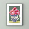 Pivoines dans Flora Jug Print